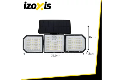 Solární lampa 167 LED, 500 lm s dálkovým ovládáním