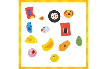 Magnetická oboustranná tabule - 108 kusů příslušenství