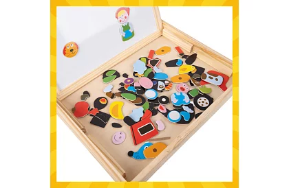 Magnetická oboustranná tabule - 108 kusů příslušenství