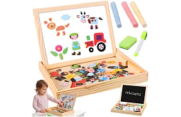 Magnetická oboustranná tabule - 108 kusů příslušenství