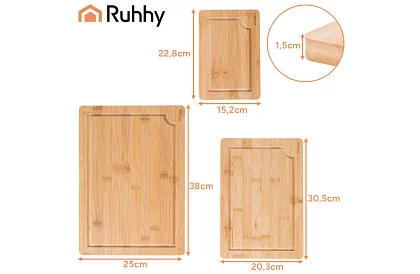 Sada bambusových prkének se stojánkem