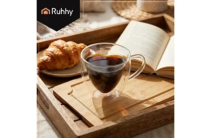 Hrníček srdce 240 ml - termální sklo