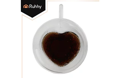 Hrníček srdce 240 ml - termální sklo