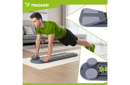 Multifunkční deska s úchyty pro cvičení pilates a jógy