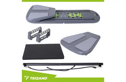 Multifunkční deska s úchyty pro cvičení pilates a jógy