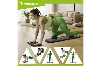 Multifunkční deska s úchyty pro cvičení pilates a jógy