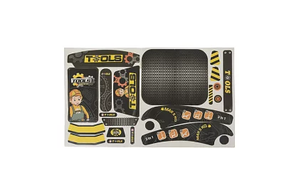 Dětská dílna 3v1, vozík s nářadím - 59 dílů