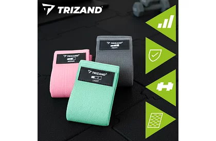 Sada odporových gum - 3 úrovně odporu s tréninkovým plánem