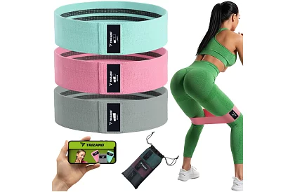 Sada odporových gum - 3 úrovně odporu s tréninkovým plánem