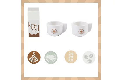 Dřevěný kávovar s příslušenstvím