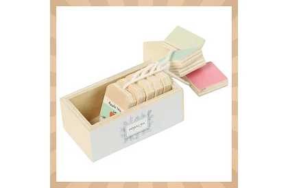 Dřevěná čajová souprava - velký čajový servis