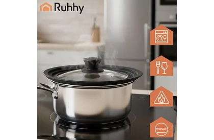 Silikonové víčko 3 v 1 18/20/22 cm Ruhhy 25563