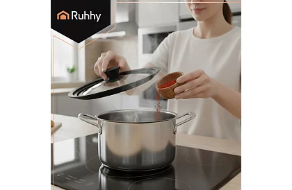 Univerzální silikonovo-skleněná poklice 3 v 1 - průměr 24/26/28 cm