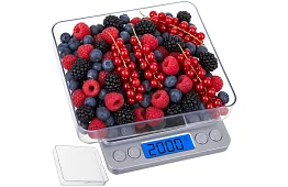 Přesná LCD váha 0,1g - 2000g + 2 miskami