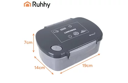 Obědový box šedý 800 ml – svačinový box