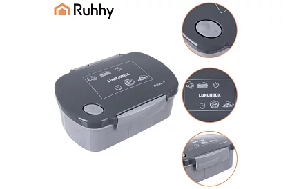 Obědový box šedý 800 ml – svačinový box