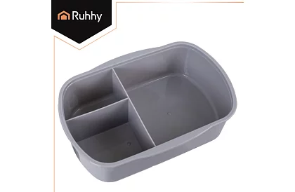 Obědový box šedý 800 ml – svačinový box