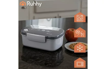 Obědový box šedý 800 ml – svačinový box