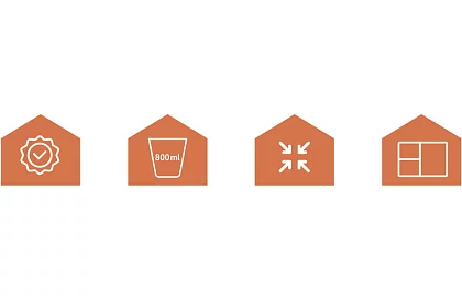 Obědový box šedý 800 ml – svačinový box