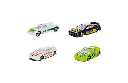 Sada kovových autíček  1:64 – 16 kusů