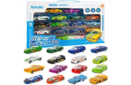 Sada kovových autíček  1:64 – 16 kusů