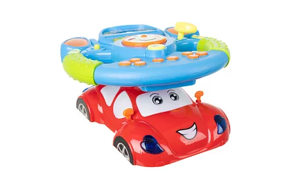 Interaktivní hudební volant s LED efekty – pro děti 3+