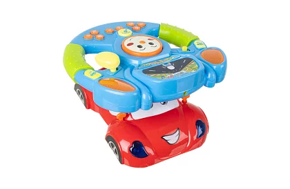 Interaktivní hudební volant s LED efekty – pro děti 3+