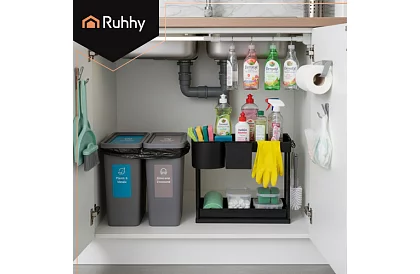 Organizér pod dřez – černý