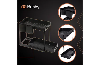 Organizér pod dřez – černý