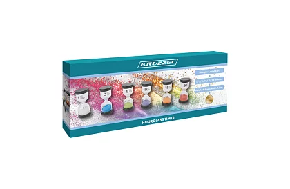 Sada přesýpacích hodin 6 kusů - 1-30 minut