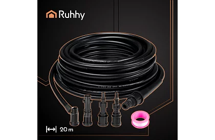 Vysokotlaká hadice na čištění potrubí a povrchů – 20 metrů