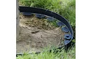Neviditelný obrubník 4 cm x 10 m - Zahradní okraj černý + 20 kolíků