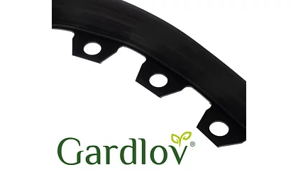 Neviditelný obrubník 6 cm x 10 m - Zahradní okraj černý + 20 kolíků