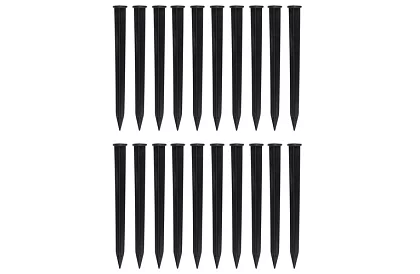 Neviditelný obrubník 6 cm x 10 m - Zahradní okraj černý + 20 kolíků