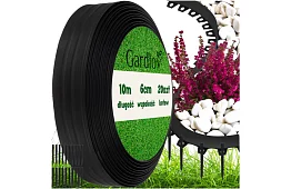Neviditelný obrubník 6 cm x 10 m - Zahradní okraj černý + 20 kolíků