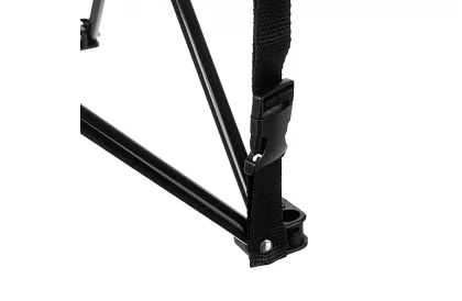 Kempingová sada, černá - rybářský stůl + dvě židle