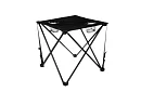 Kempingová sada, černá - rybářský stůl + dvě židle