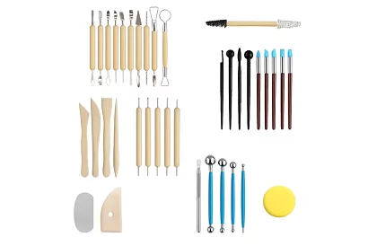 Sada nástrojů pro sochařství a modelování – 40 kusů v pouzdře