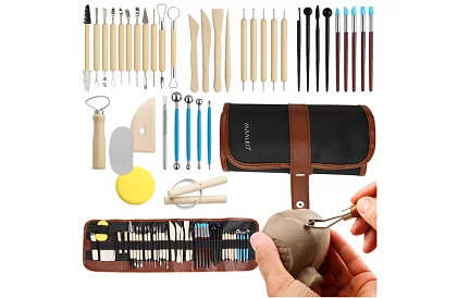 Sada nástrojů pro sochařství a modelování – 40 kusů v pouzdře