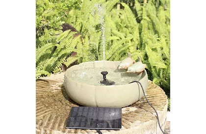 Solární fontána pro jezírko – zahradní filtrační čerpadlo