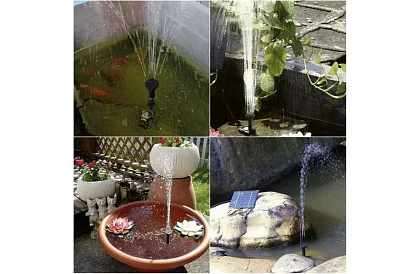 Solární fontána pro jezírko – zahradní filtrační čerpadlo