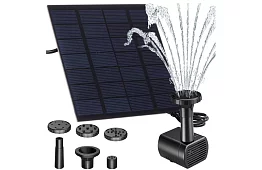 Solární fontána pro jezírko – zahradní filtrační čerpadlo