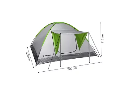 Turistický stan pro 4 osoby – 200 × 200 × 110 cm