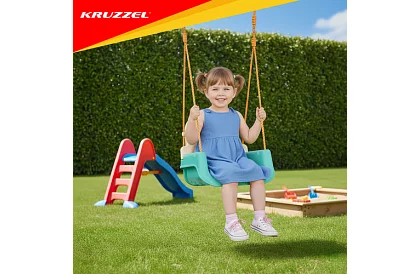 Dětská barevná houpačka 3 v 1 - do 30 kg