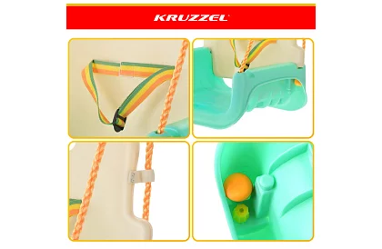 Dětská barevná houpačka 3 v 1 - do 30 kg