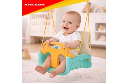 Dětská barevná houpačka 3 v 1 - do 30 kg