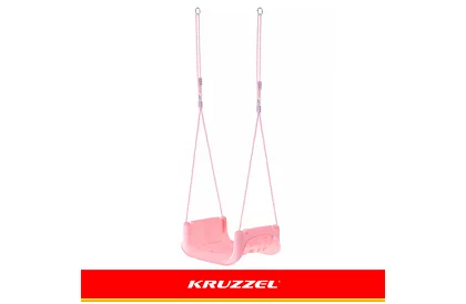 Dětská barevná houpačka 3 v 1 - do 30 kg - růžovozelená