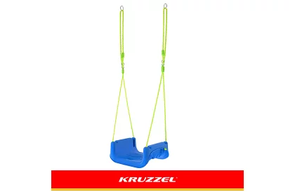 Dětská barevná houpačka 3 v 1 - do 30 kg - zelenomodrá