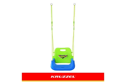 Dětská barevná houpačka 3 v 1 - do 30 kg - zelenomodrá