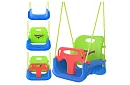 Dětská barevná houpačka 3 v 1 - do 30 kg - zelenomodrá